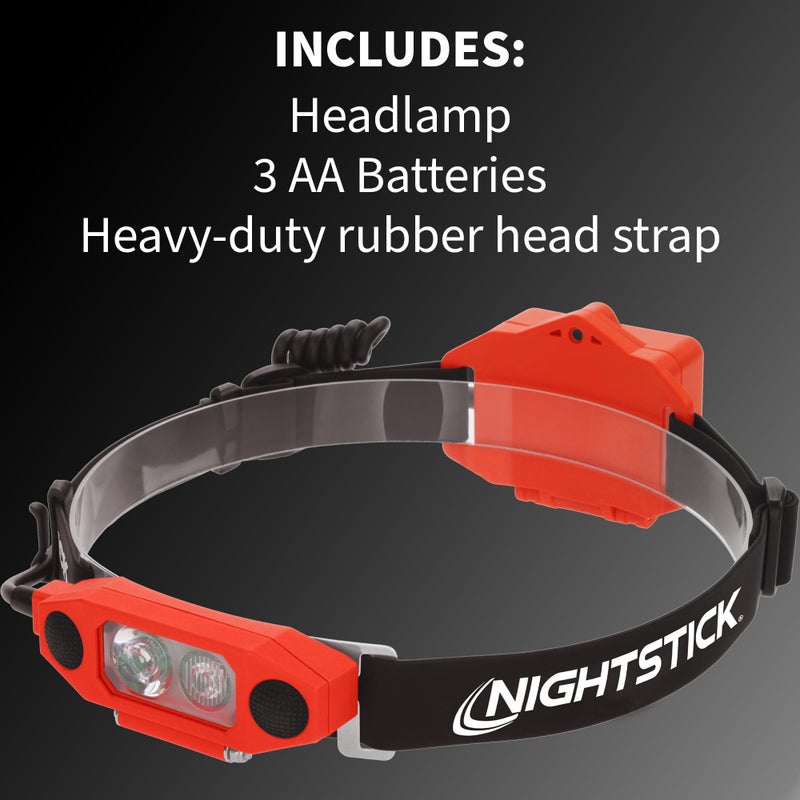 Nightstick DICATAâ„¢ XPP-5462RX X-Series Intrinsically Safe Low-Profile Dual-Light Headlamp, Red - Image 2
